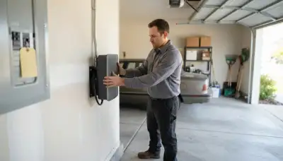 Home EV charger installation by electricians in Bedford, OH