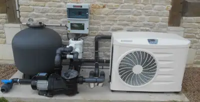 electric heater installation services with connected outdoor heating system equipment in Cleveland, OH