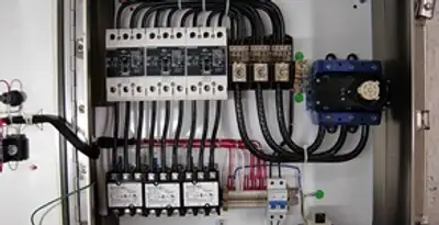 Electrical panel installation with organized circuit breakers and wiring in Cleveland, OH