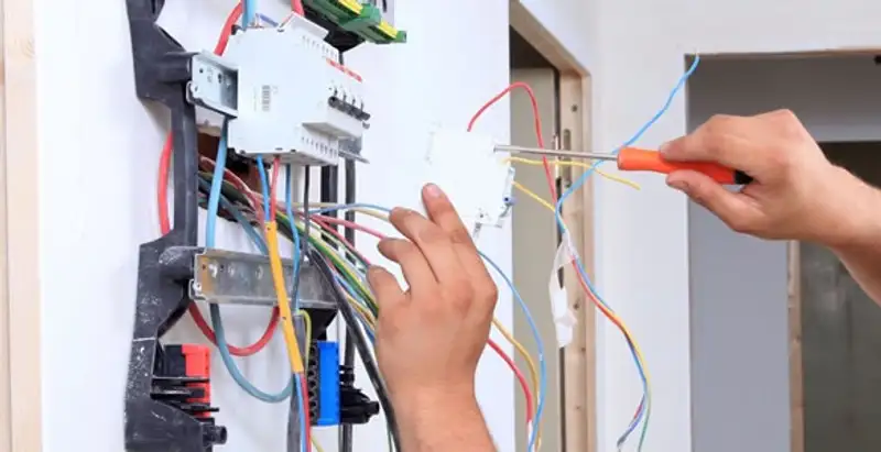 electrician services performing residential electrical panel wiring in Cleveland, OH