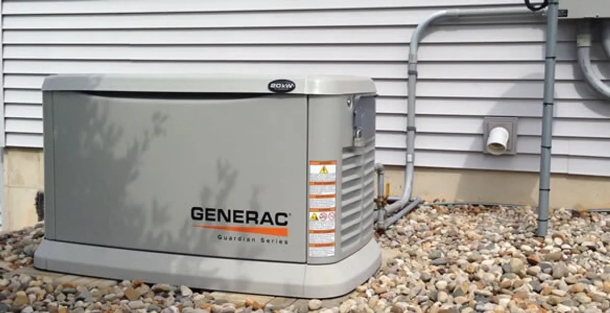 generator installation service featuring outdoor standby generator setup by licensed electricians in Cleveland, OH