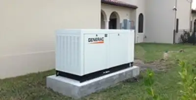 generator installation service showing standby generator professionally installed for residential power backup in Cleveland, OH