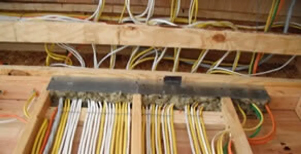 new construction wiring services with organized electrical rough-in performed by licensed electricians in Cleveland, OH