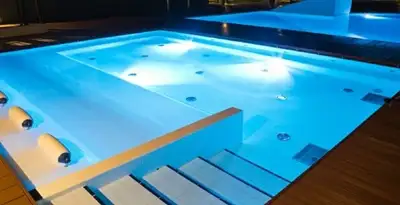 pool light installation and repair services providing modern illuminated pool lighting in Cleveland, OH