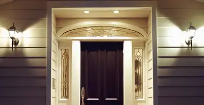 security light installation services with professionally installed entryway lighting in Cleveland, OH