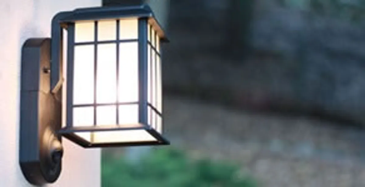 security light installation services with professionally mounted exterior wall light in Cleveland, OH